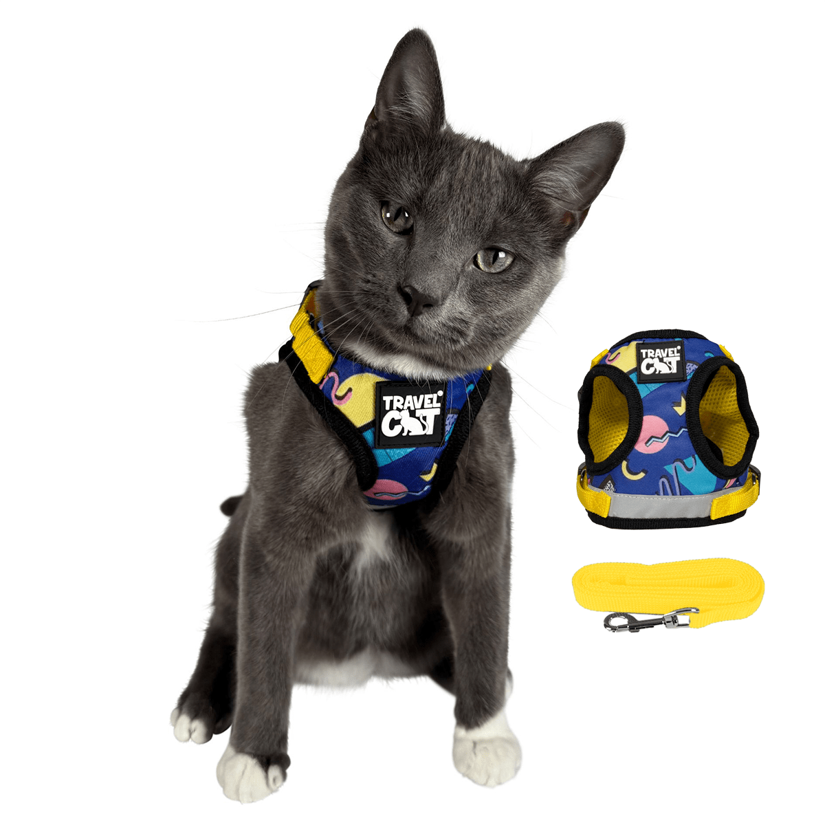 "The True Adventurer" Reflective Cat & Kitten Harness and Leash