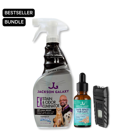 Urine Luck Cat Bundle: EX Stain & Odor, Safe Space for Cats, & Mini Blacklight
