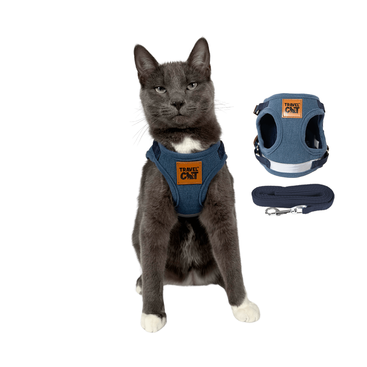 "The True Adventurer" Reflective Cat & Kitten Harness and Leash