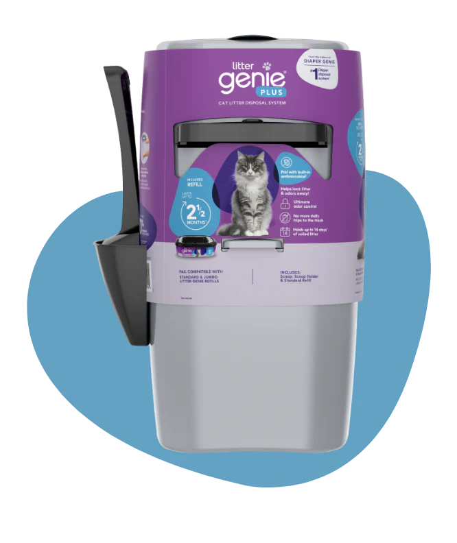 Litter Genie Plus Ultimate Cat Litter Odor Control Pail - Silver