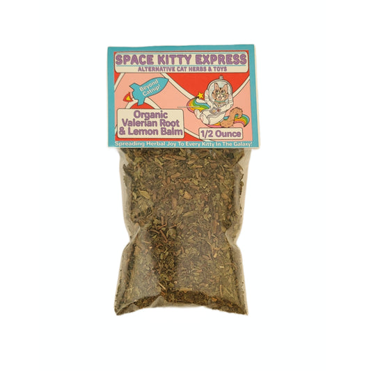 Organic Valerian Root and Organic Lemon Balm Mix by Space Kitty Express
