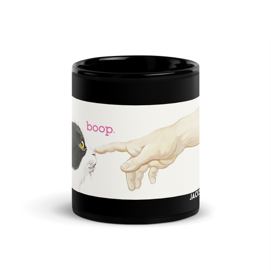 boop Michelangelo Black Glossy Mug - Jackson Galaxy