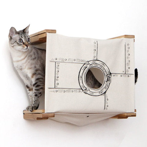 Cat Wall Cubby - Enclosed Cat Bed by Catastrophic Creations