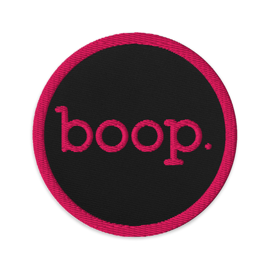 boop Embroidered Patch, Circle - Jackson Galaxy