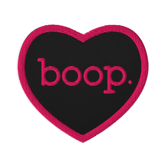 boop Embroidered Patch, Heart - Jackson Galaxy