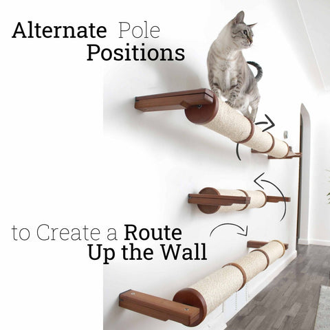 Horizontal Scratching Post (Cat Wall Scratcher) by Catastrophic Creations